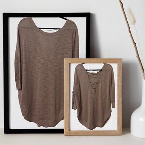 BOGO! Express Lace-Up V-Back Tunic